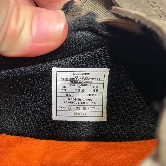 Merrell barefoot life jungle glove Mocs in gunsmoke men’s size 11 suede leather - Picture 8 of 9